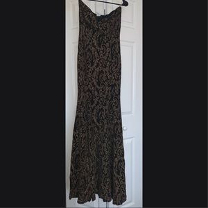 Never worn gold / black Prom dress.